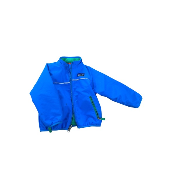 Patagonia Kids Fleece Jacket Reversible Red Green Blue Outdoor 18-24 Month - Picture 5 of 6